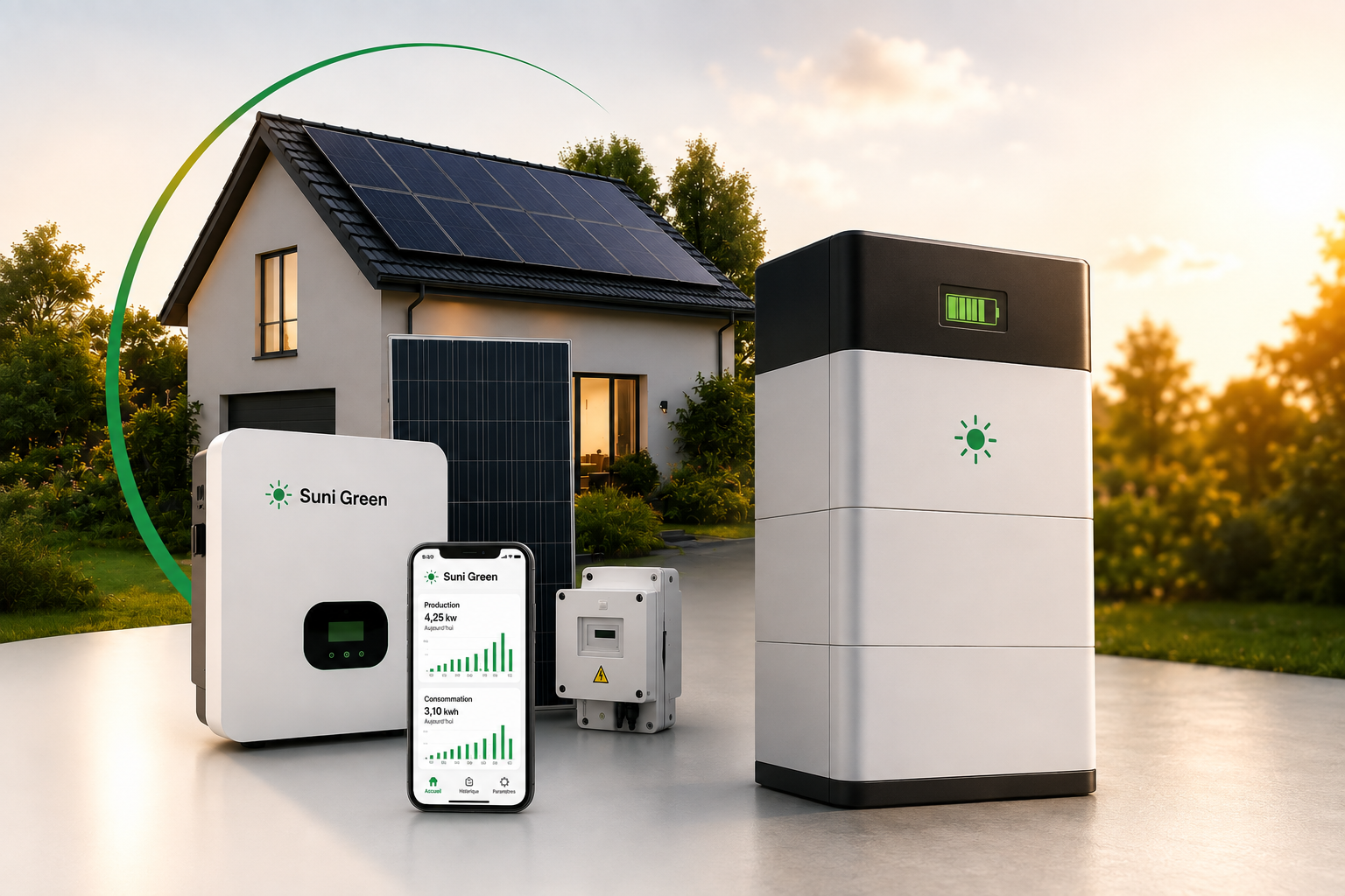 Offre Confort — installation solaire avec suivi de production